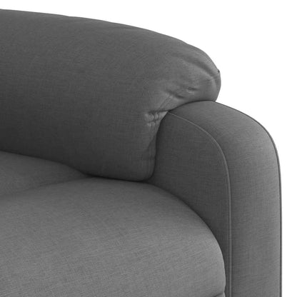 Poltrona Elettrica Reclinabile Grigio Scuro in Tessuto | homemem39
