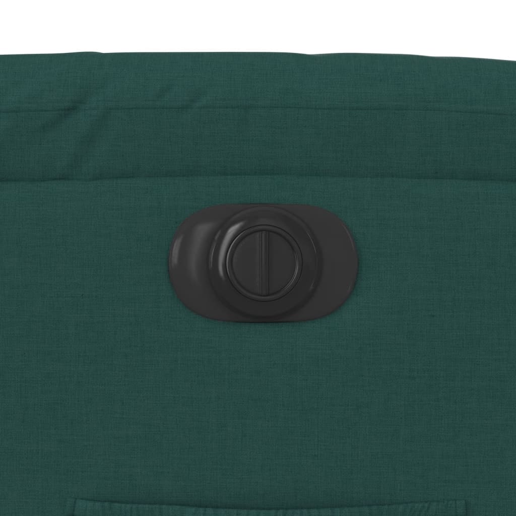 Poltrona Elettrica Reclinabile Verde Scuro in Tessuto - homemem39