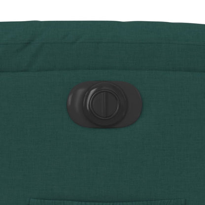 Poltrona Elettrica Reclinabile Verde Scuro in Tessuto - homemem39