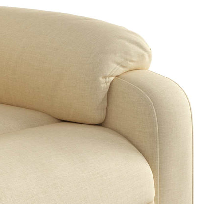 Poltrona Elettrica Reclinabile Crema in Tessuto | homemem39