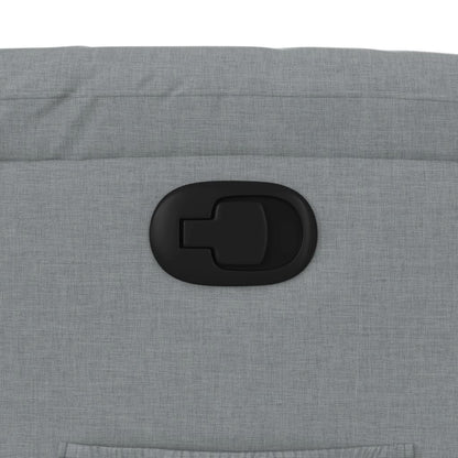 Poltrona Alzapersona Reclinabile Grigio Chiaro in Tessuto - homemem39