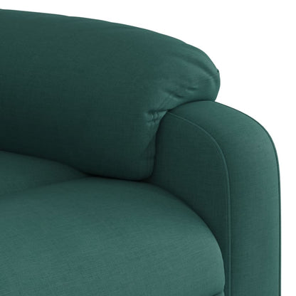 Poltrona Alzapersona Reclinabile Verde Scuro in Tessuto | homemem39
