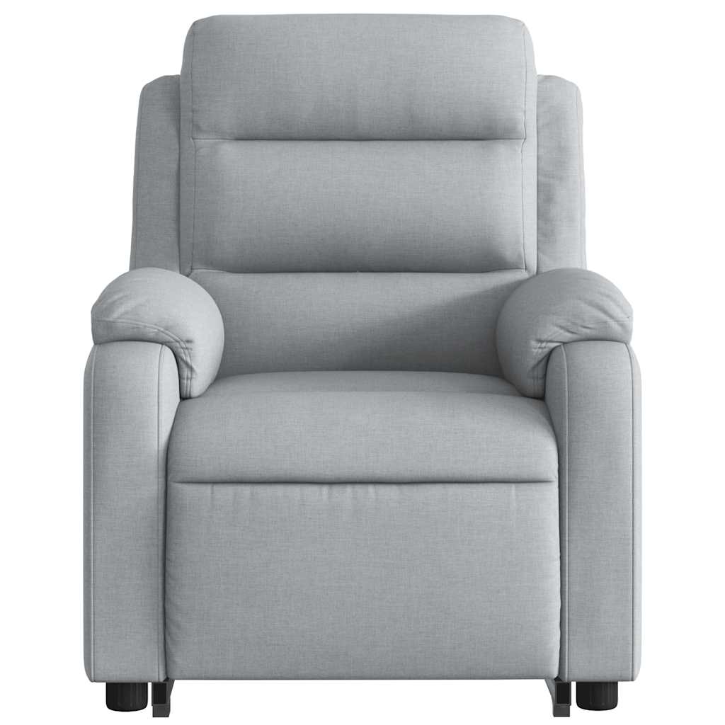 Poltrona Reclinante Alzapersona Elettrica Grigio Chiaro Tessuto | homemem39