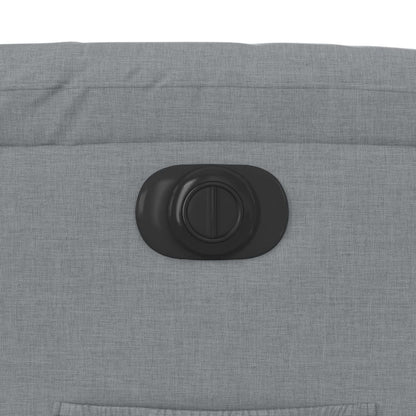 Poltrona Reclinante Alzapersona Elettrica Grigio Chiaro Tessuto - homemem39