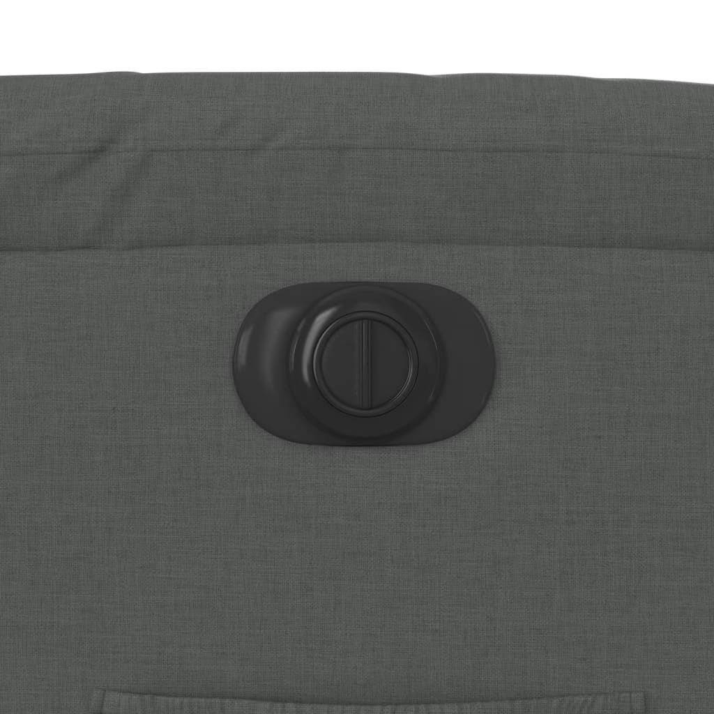 Poltrona Alzapersona Reclinabile Elettrica Grigio Scuro Tessuto - homemem39