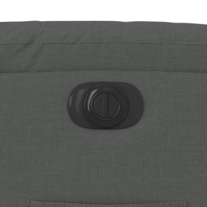 Poltrona Alzapersona Reclinabile Elettrica Grigio Scuro Tessuto - homemem39