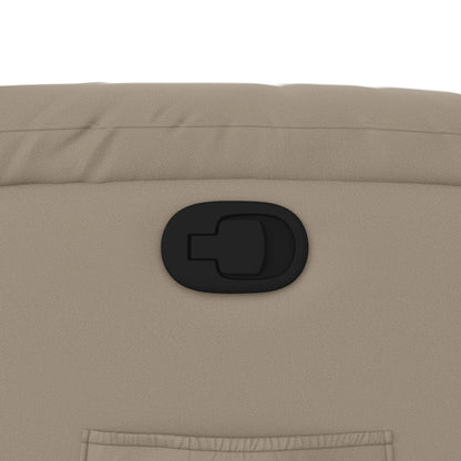 Poltrona Alzapersona Reclinabile Cappuccino in Similpelle - homemem39