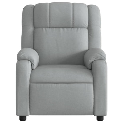 Poltrona Elettrica Reclinabile Grigio Chiaro in Tessuto | homemem39