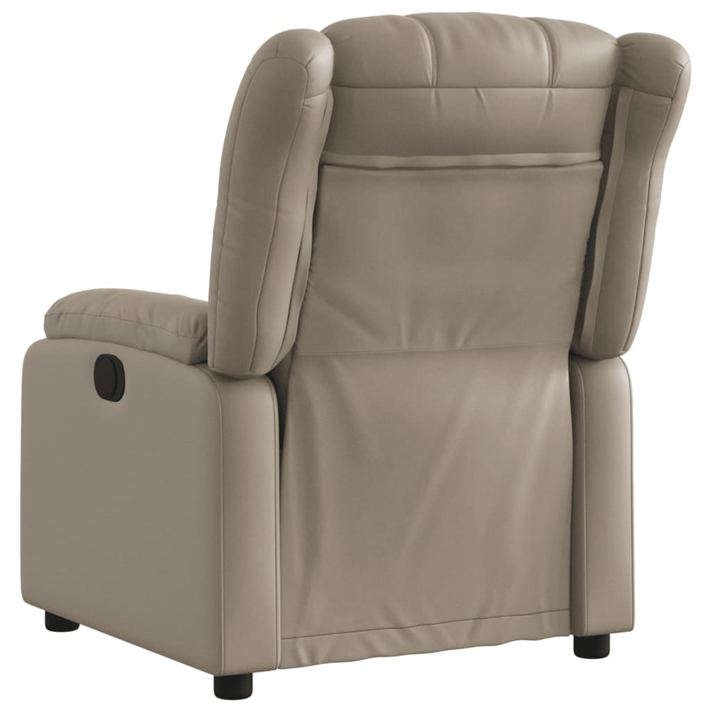 Poltrona Reclinabile Elettrica Cappuccino in Similpelle | homemem39