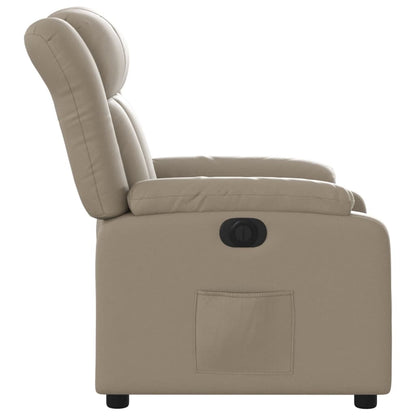 Poltrona Reclinabile Elettrica Cappuccino in Similpelle | homemem39