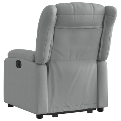 Poltrona Reclinante Alzapersona Elettrica Grigio Chiaro Tessuto | homemem39