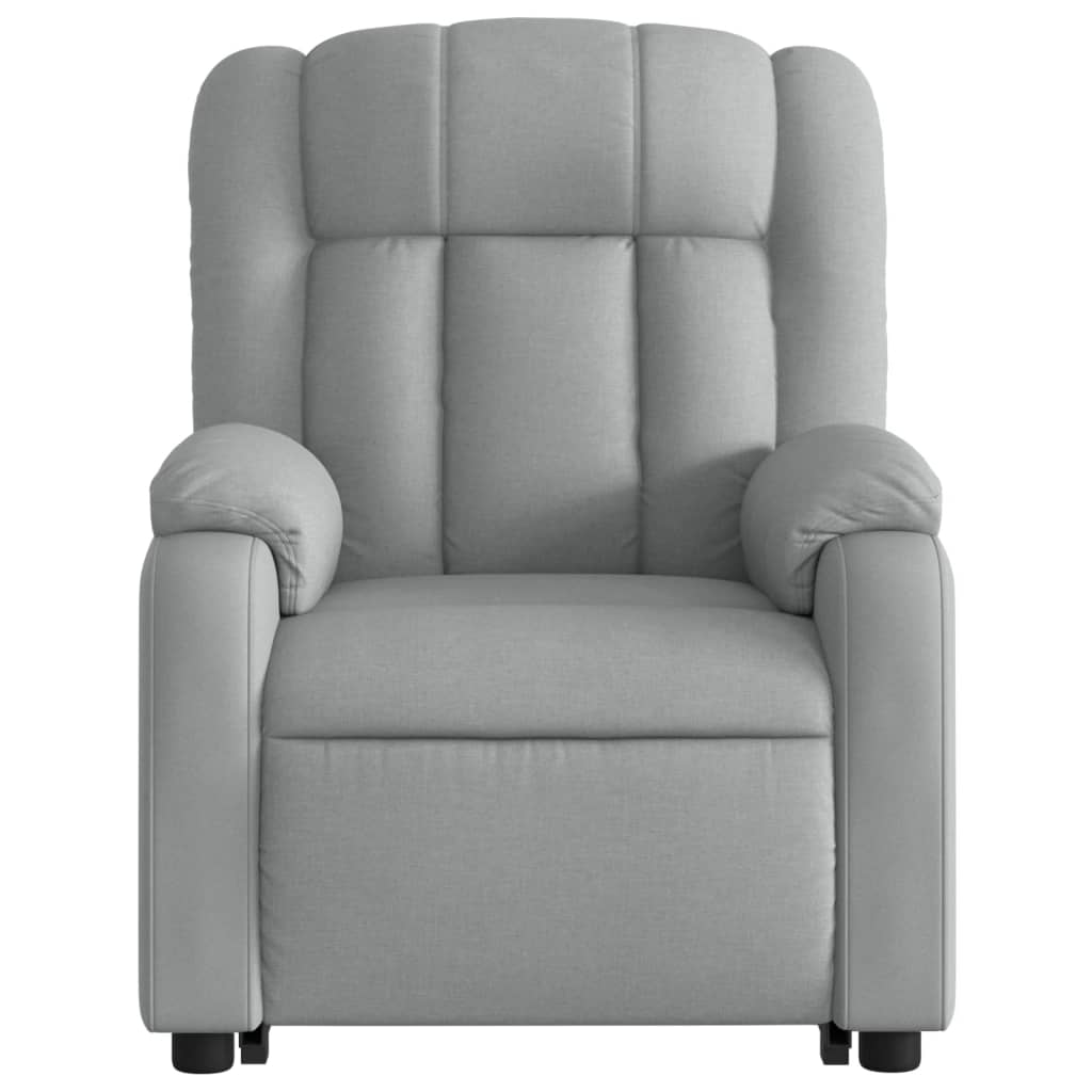 Poltrona Reclinante Alzapersona Elettrica Grigio Chiaro Tessuto | homemem39