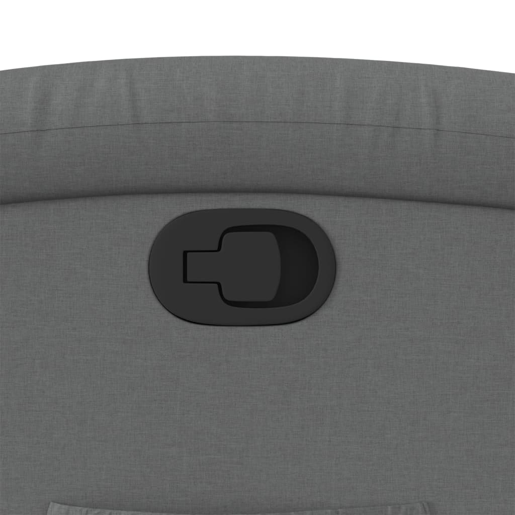 Poltrona reclinabile in tessuto grigio scuro - homemem39