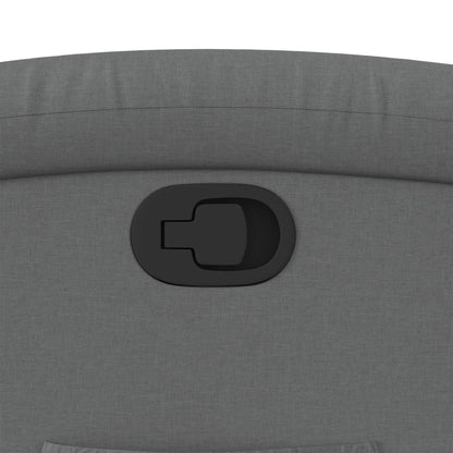 Poltrona reclinabile in tessuto grigio scuro - homemem39