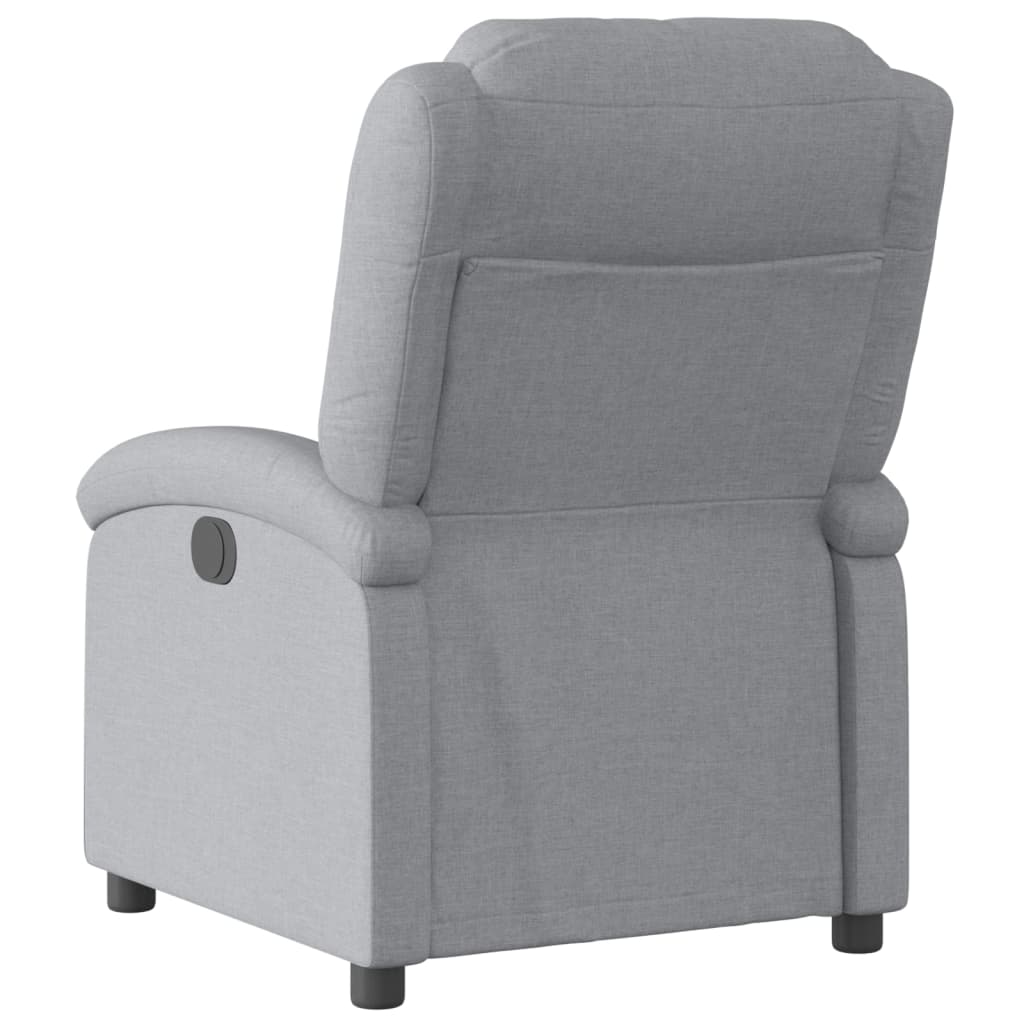 Poltrona reclinabile in Tessuto Grigio Chiaro | homemem39
