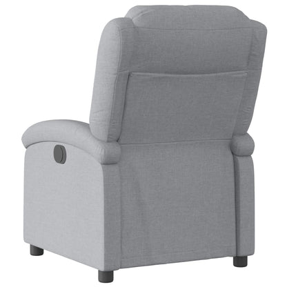 Poltrona reclinabile in Tessuto Grigio Chiaro | homemem39