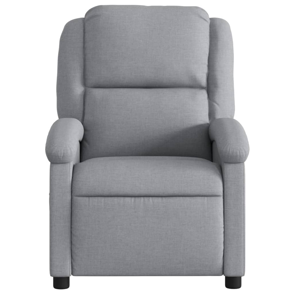 Poltrona reclinabile in Tessuto Grigio Chiaro | homemem39