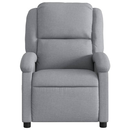 Poltrona reclinabile in Tessuto Grigio Chiaro | homemem39
