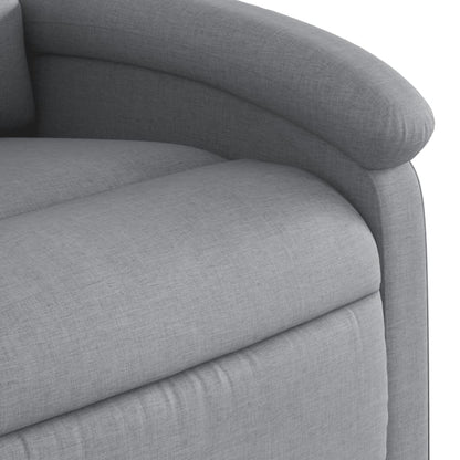 Poltrona reclinabile in Tessuto Grigio Chiaro | homemem39