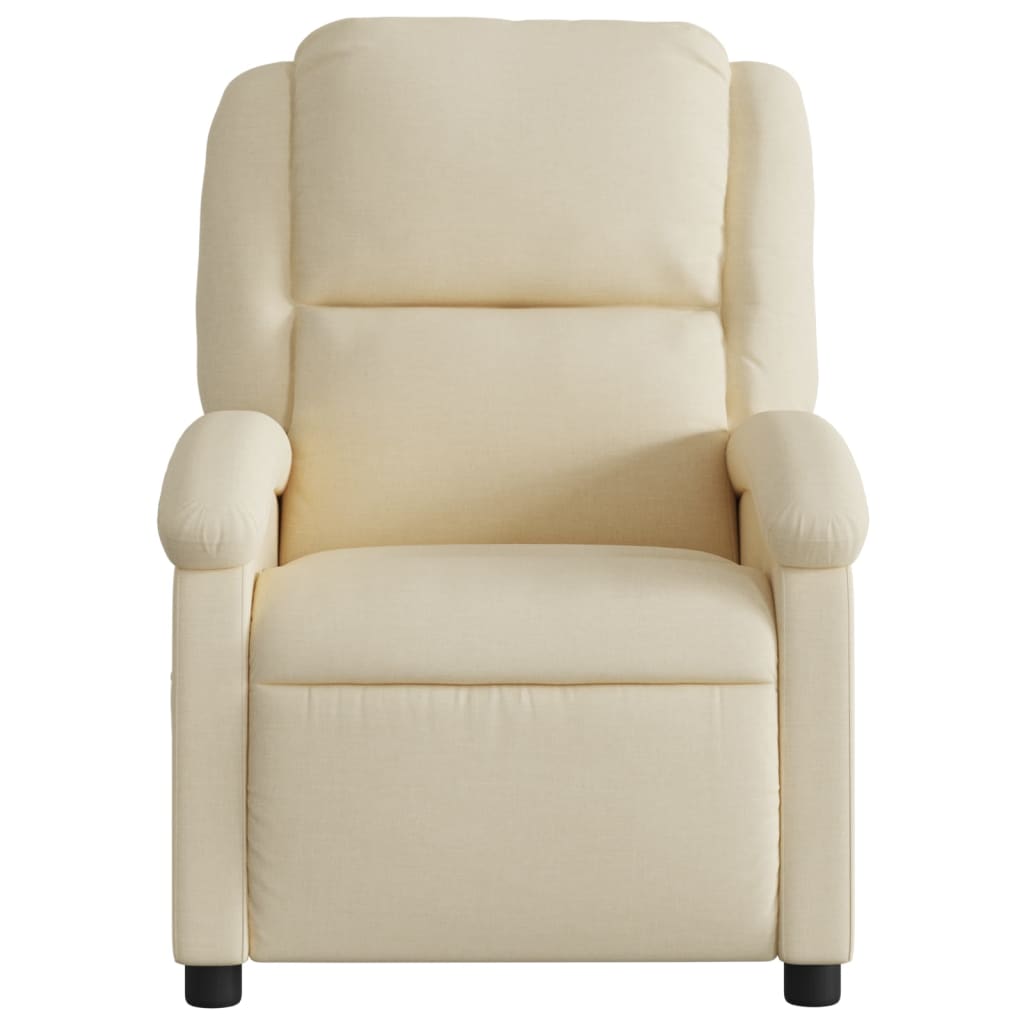 Poltrona reclinabile in Tessuto Crema | homemem39