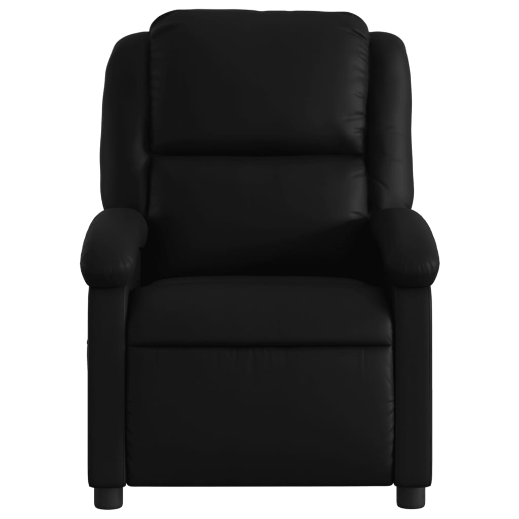 Poltrona reclinabile in Similpelle Nera | homemem39
