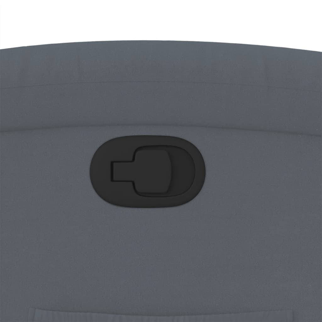 Poltrona reclinabile in velluto grigio scuro - homemem39