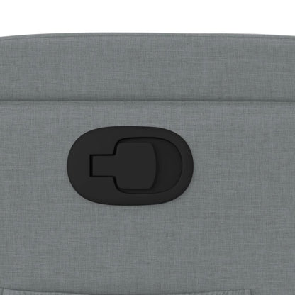Poltrona reclinabile in tessuto grigio chiaro - homemem39