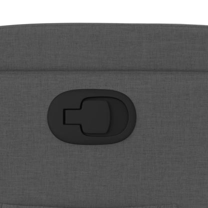 Poltrona reclinabile in tessuto grigio scuro - homemem39