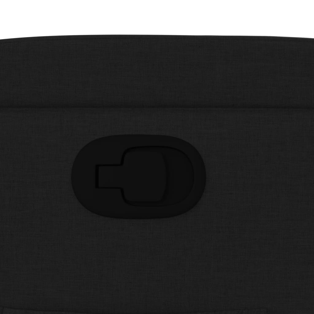 Poltrona reclinabile in tessuto nero - homemem39