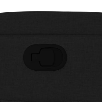 Poltrona reclinabile in tessuto nero - homemem39