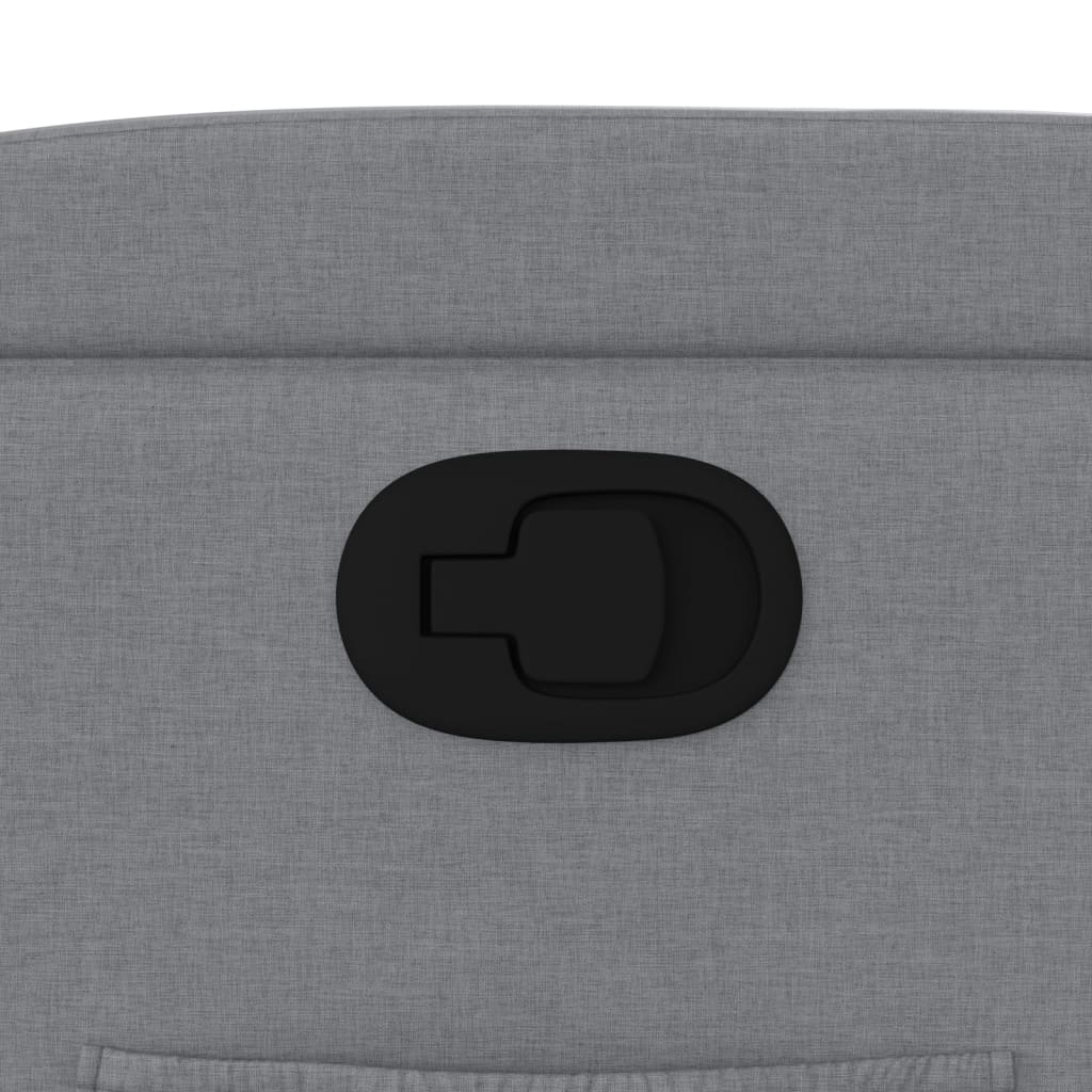 Poltrona reclinabile in tessuto grigio chiaro - homemem39