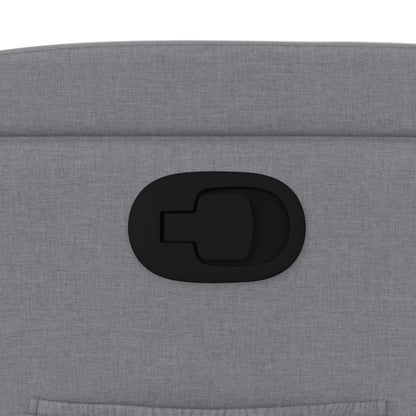 Poltrona reclinabile in tessuto grigio chiaro - homemem39