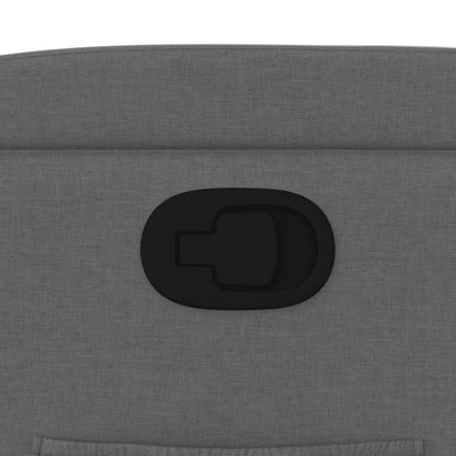 Poltrona reclinabile in tessuto grigio scuro - homemem39