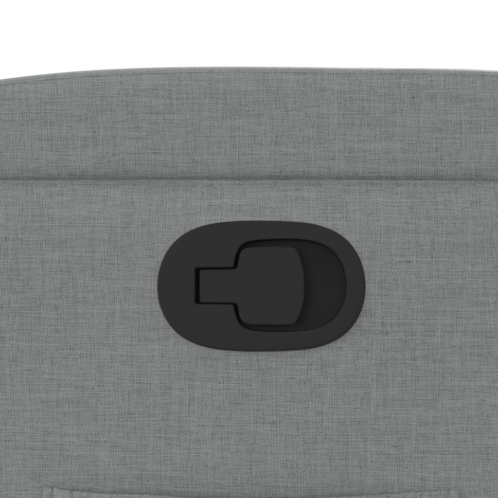 Poltrona reclinabile in tessuto grigio chiaro - homemem39