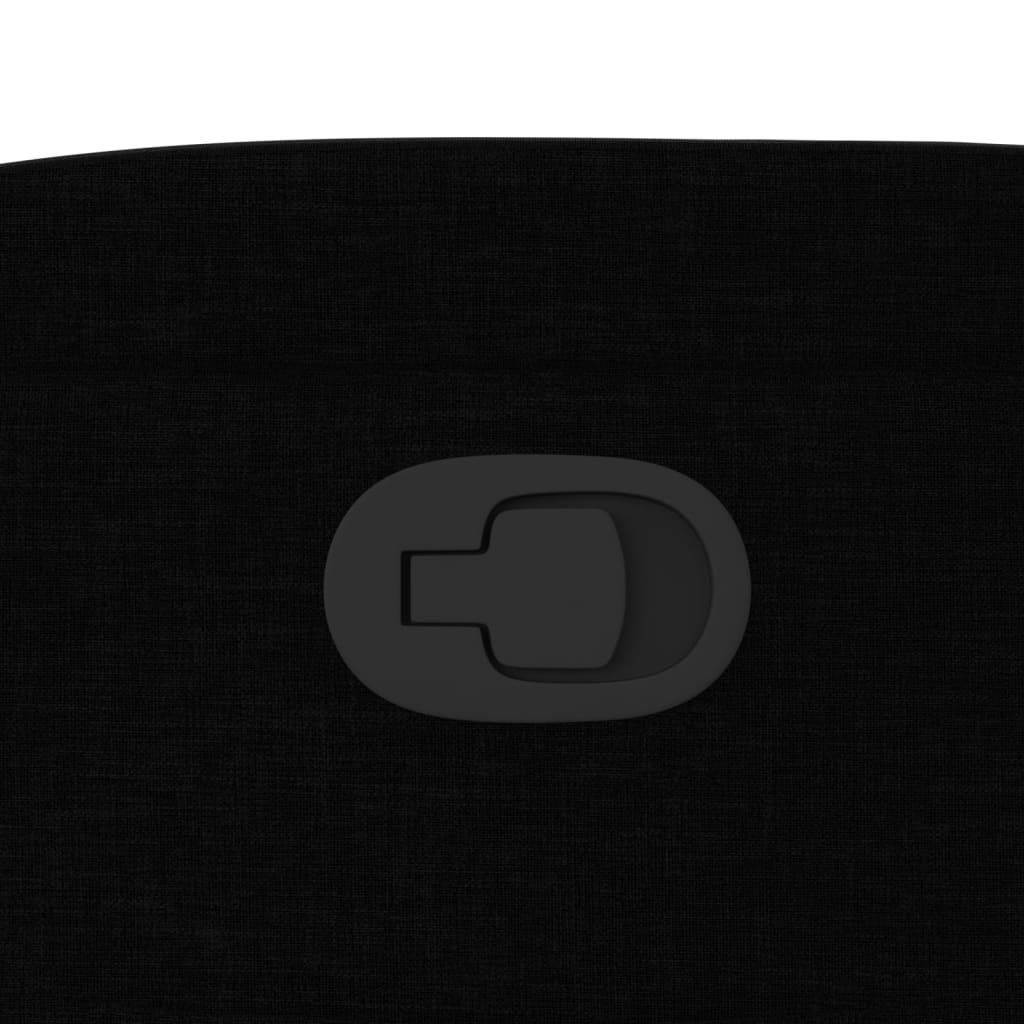 Poltrona reclinabile in tessuto nero - homemem39