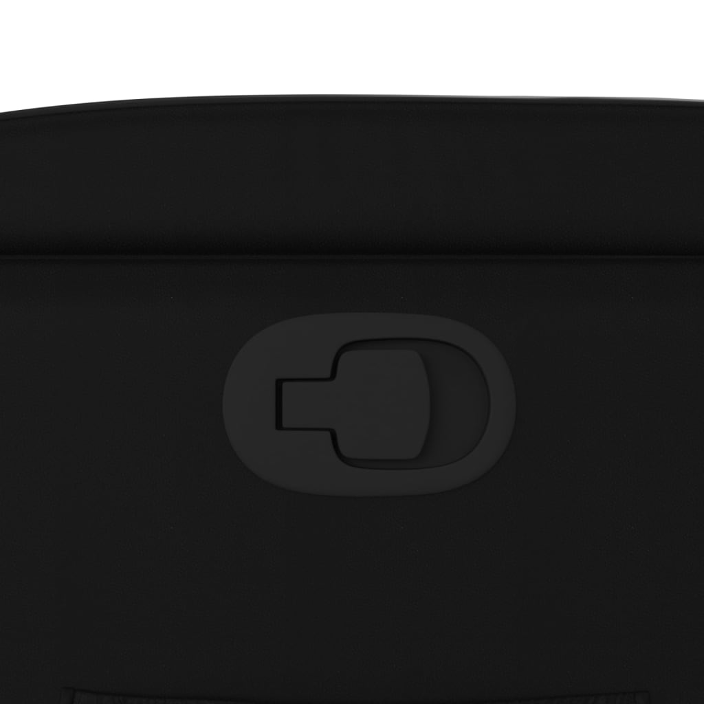 Poltrona reclinabile nera in similpelle - homemem39