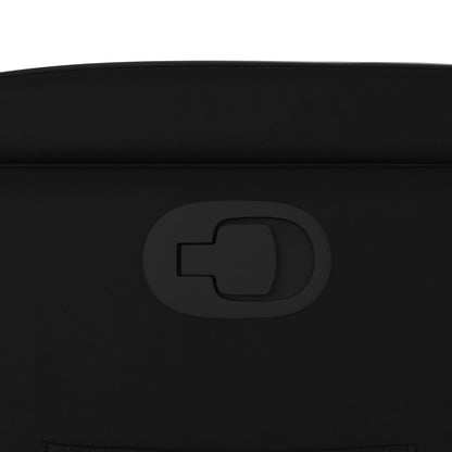 Poltrona reclinabile nera in similpelle - homemem39