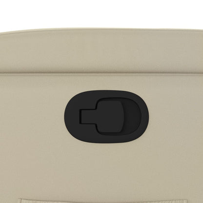 Poltrona reclinabile in similpelle color crema