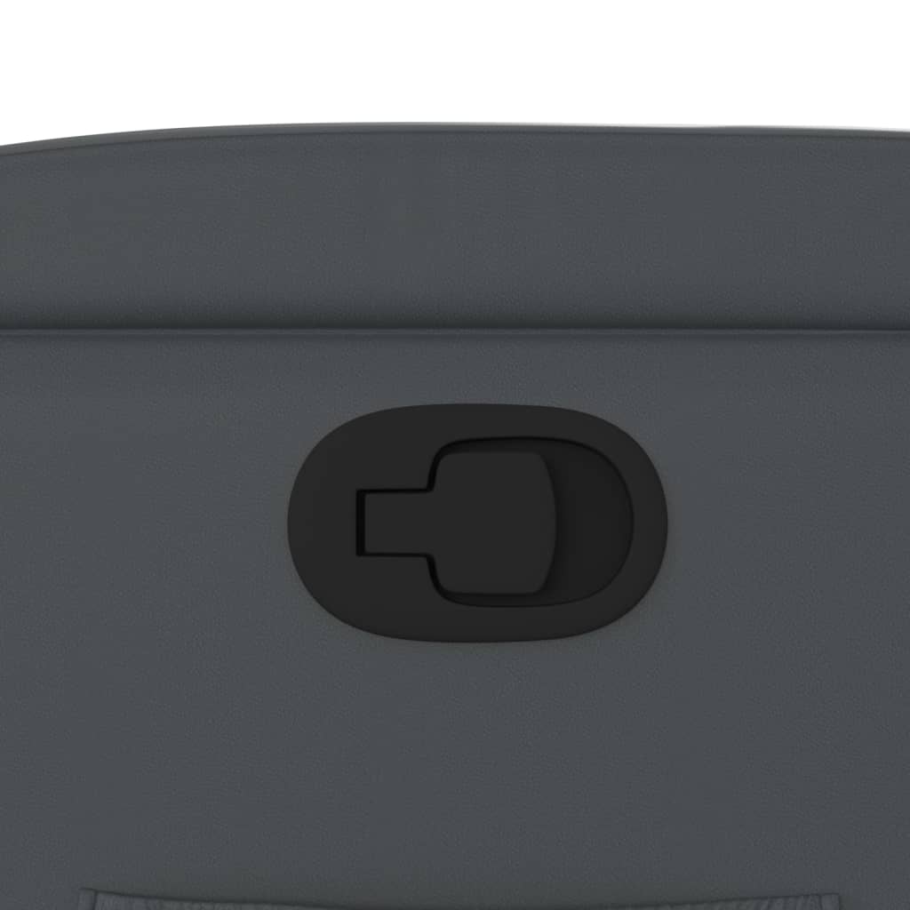 Poltrona reclinabile grigia in similpelle - homemem39