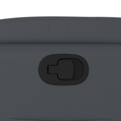 Poltrona reclinabile grigia in similpelle - homemem39