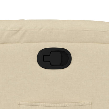 Poltrona reclinabile in tessuto color crema - homemem39