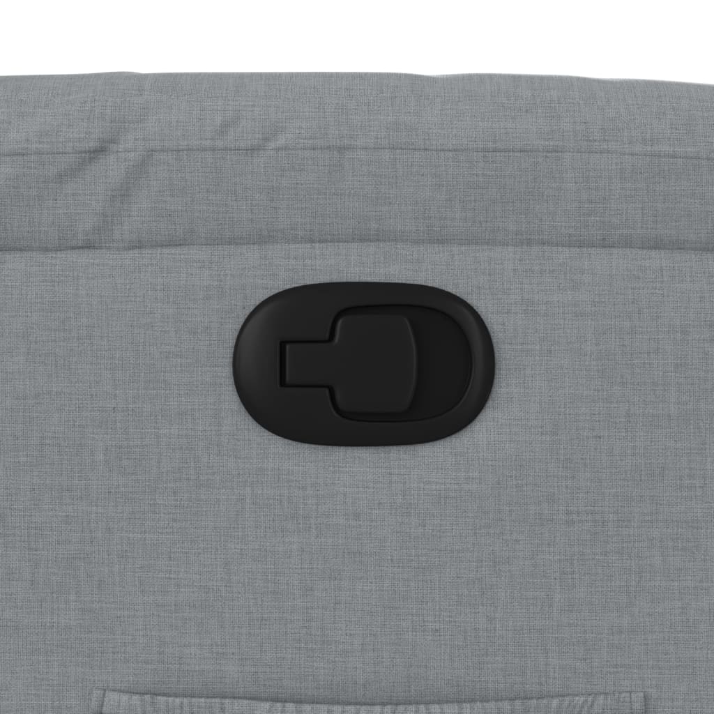 Poltrona reclinabile in tessuto grigio chiaro - homemem39