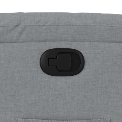 Poltrona reclinabile in tessuto grigio chiaro - homemem39