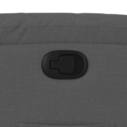 Poltrona reclinabile in tessuto grigio scuro - homemem39