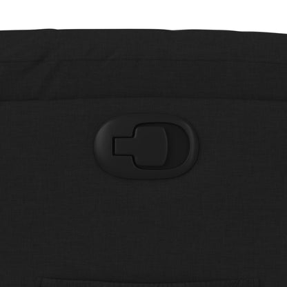 Poltrona reclinabile in tessuto nero - homemem39