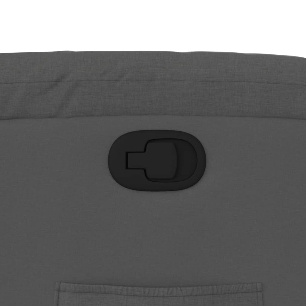 Poltrona reclinabile in tessuto grigio scuro - homemem39