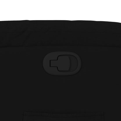 Poltrona reclinabile in tessuto nero - homemem39