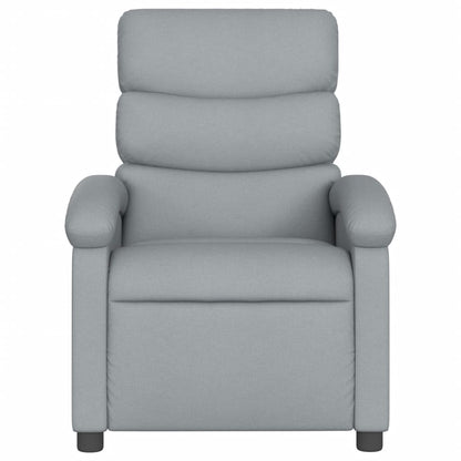 Poltrona reclinabile in Tessuto Grigio Chiaro | homemem39
