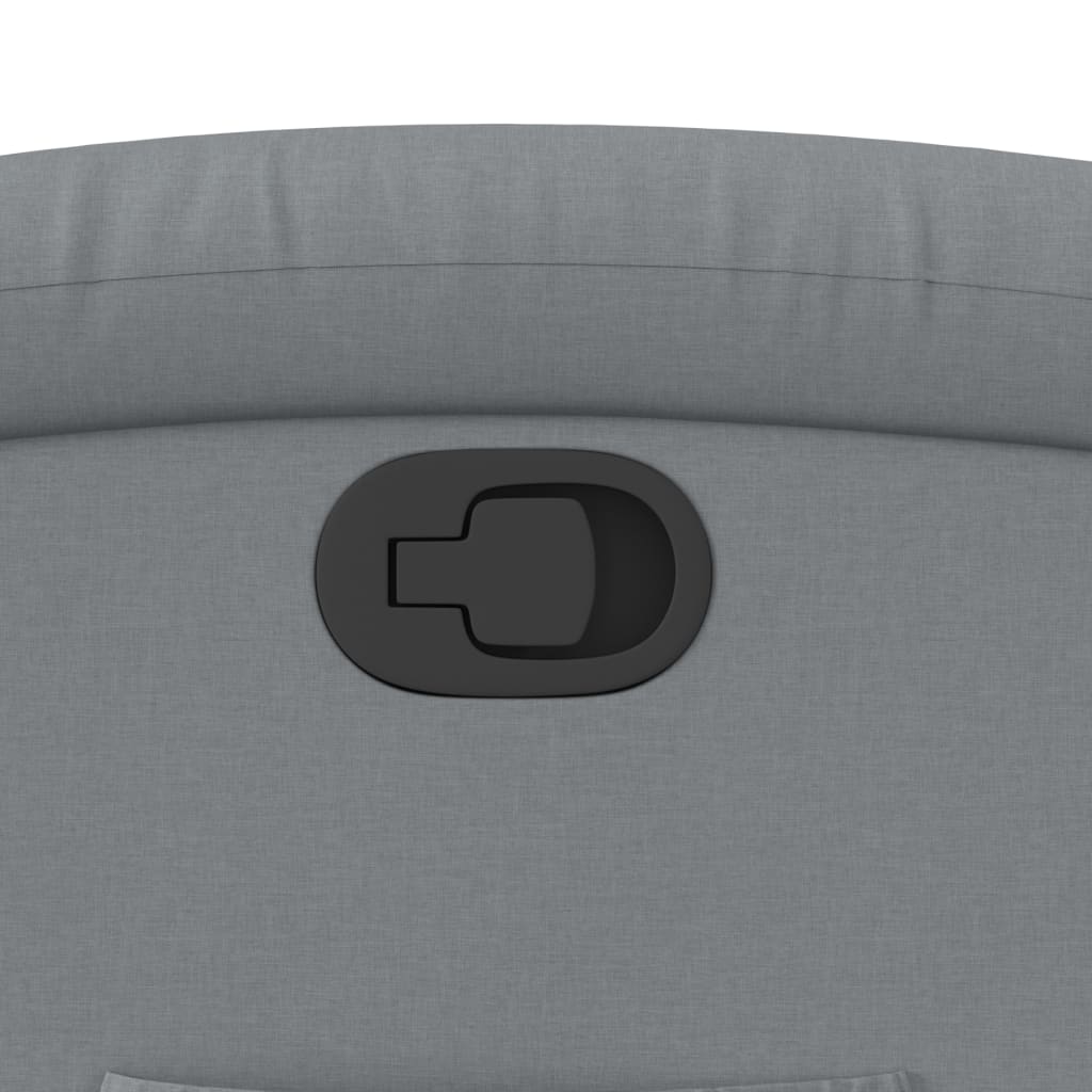 Poltrona reclinabile in Tessuto Grigio Chiaro | homemem39