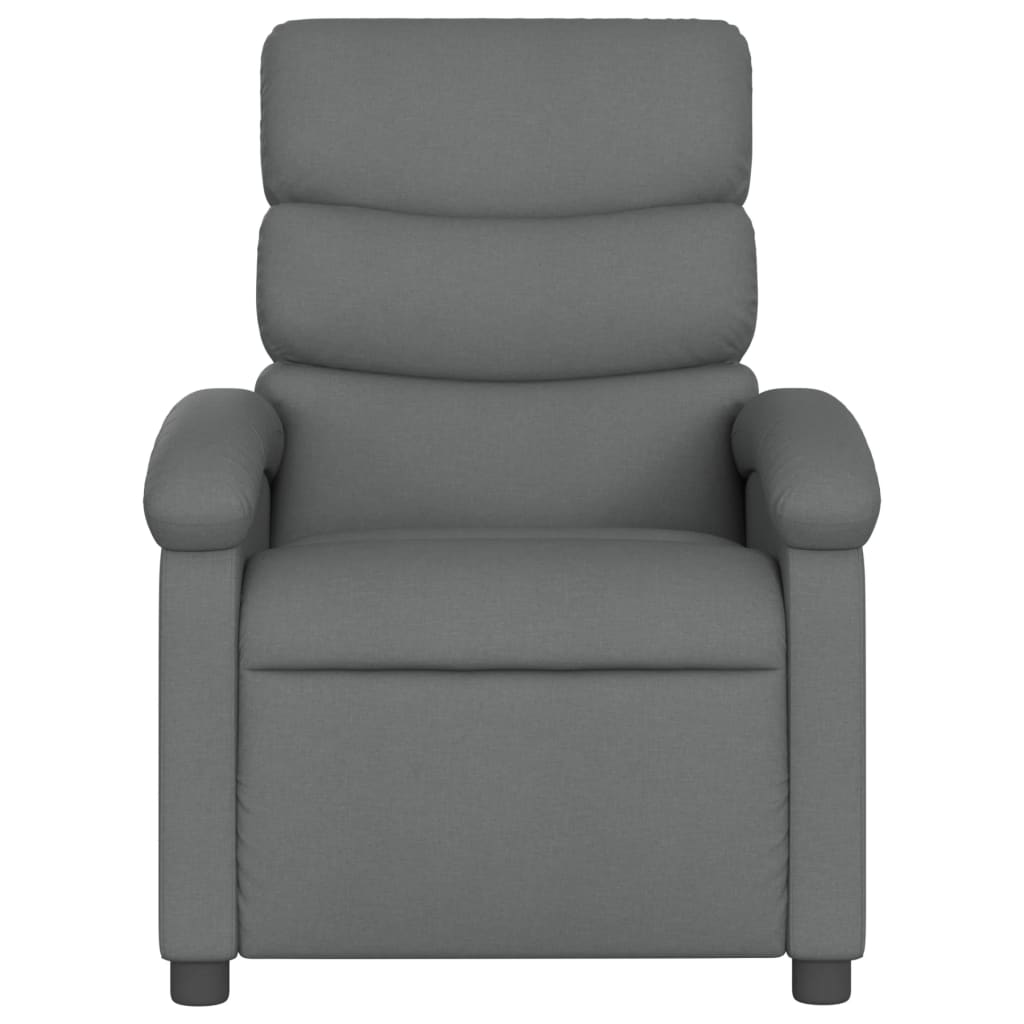 Poltrona reclinabile in Tessuto Grigio Scuro